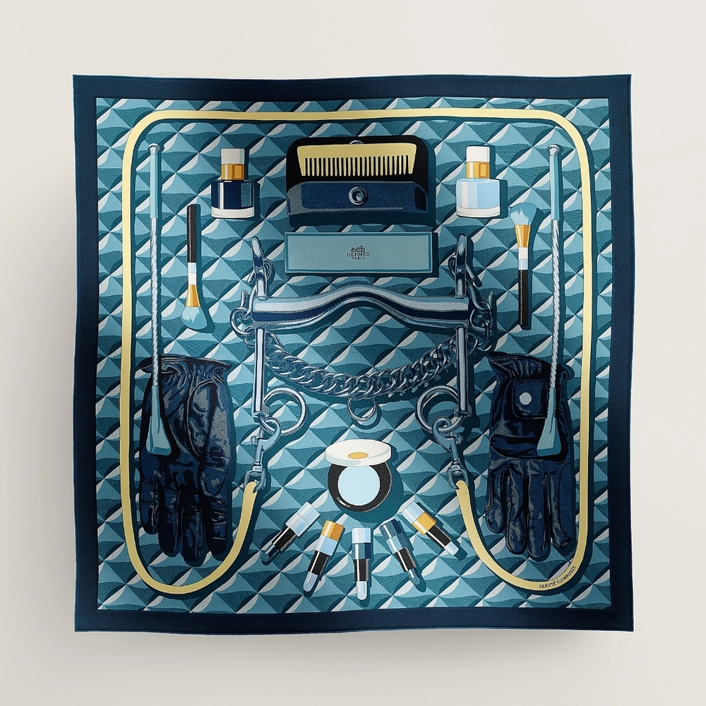 Hermès Beaute Composee scarf 90 silk
